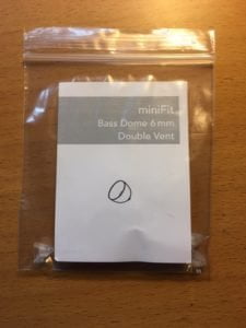 Minifit Bass Dome 6 mm Double Vent