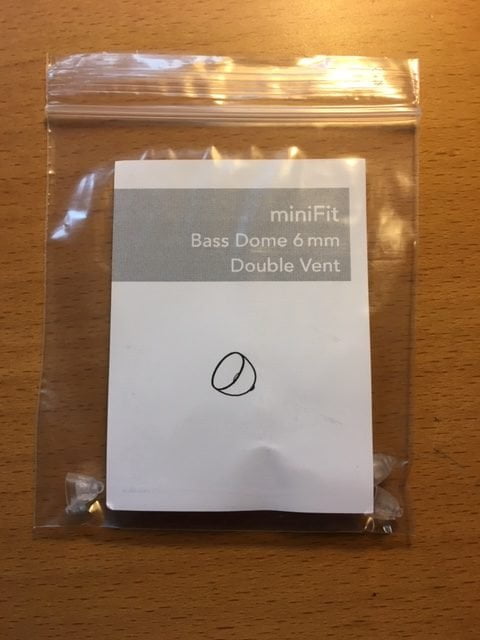 Minifit Bass Dome 6 mm Double Vent